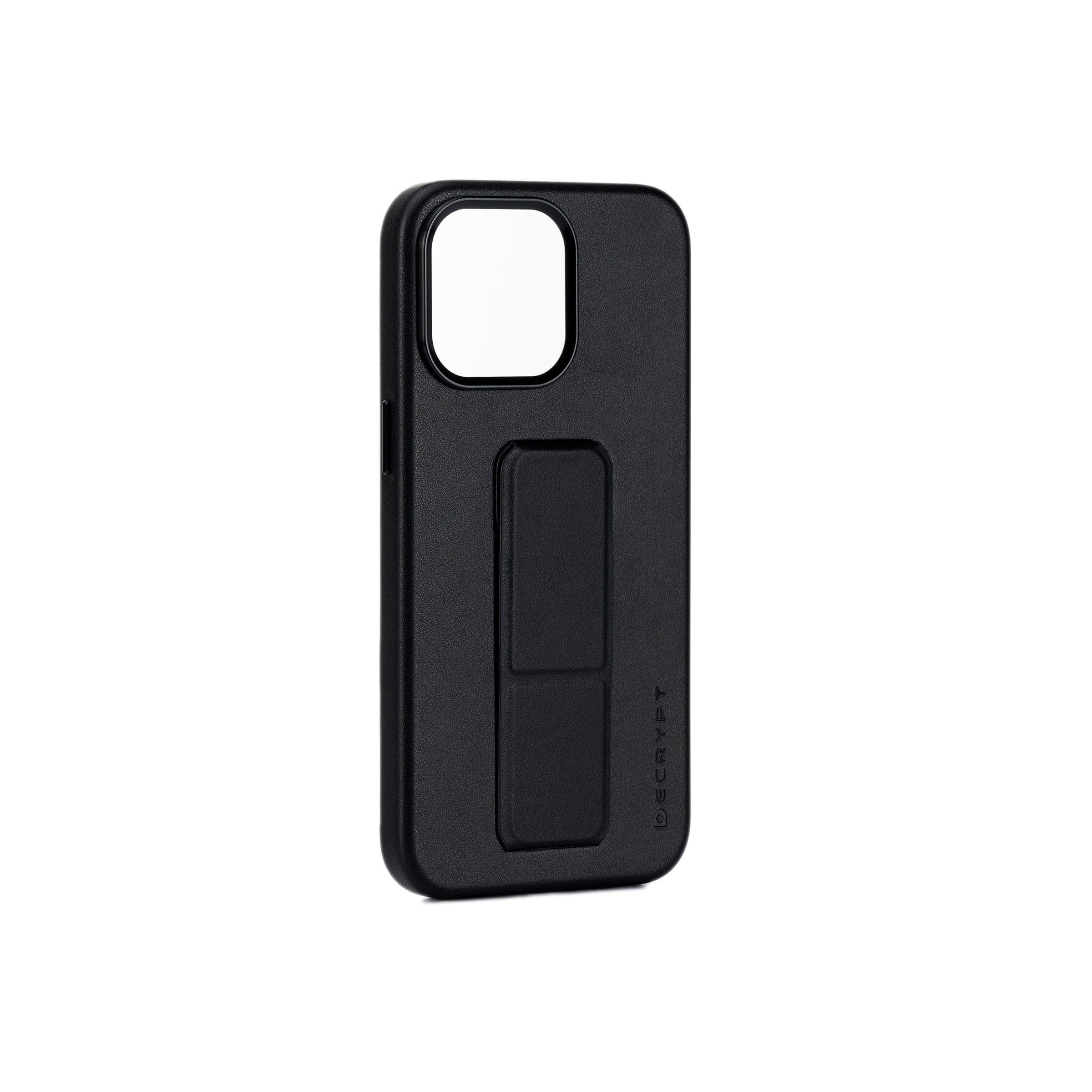 iPhone 15 Pro Max Magnetic Grip Leather Case