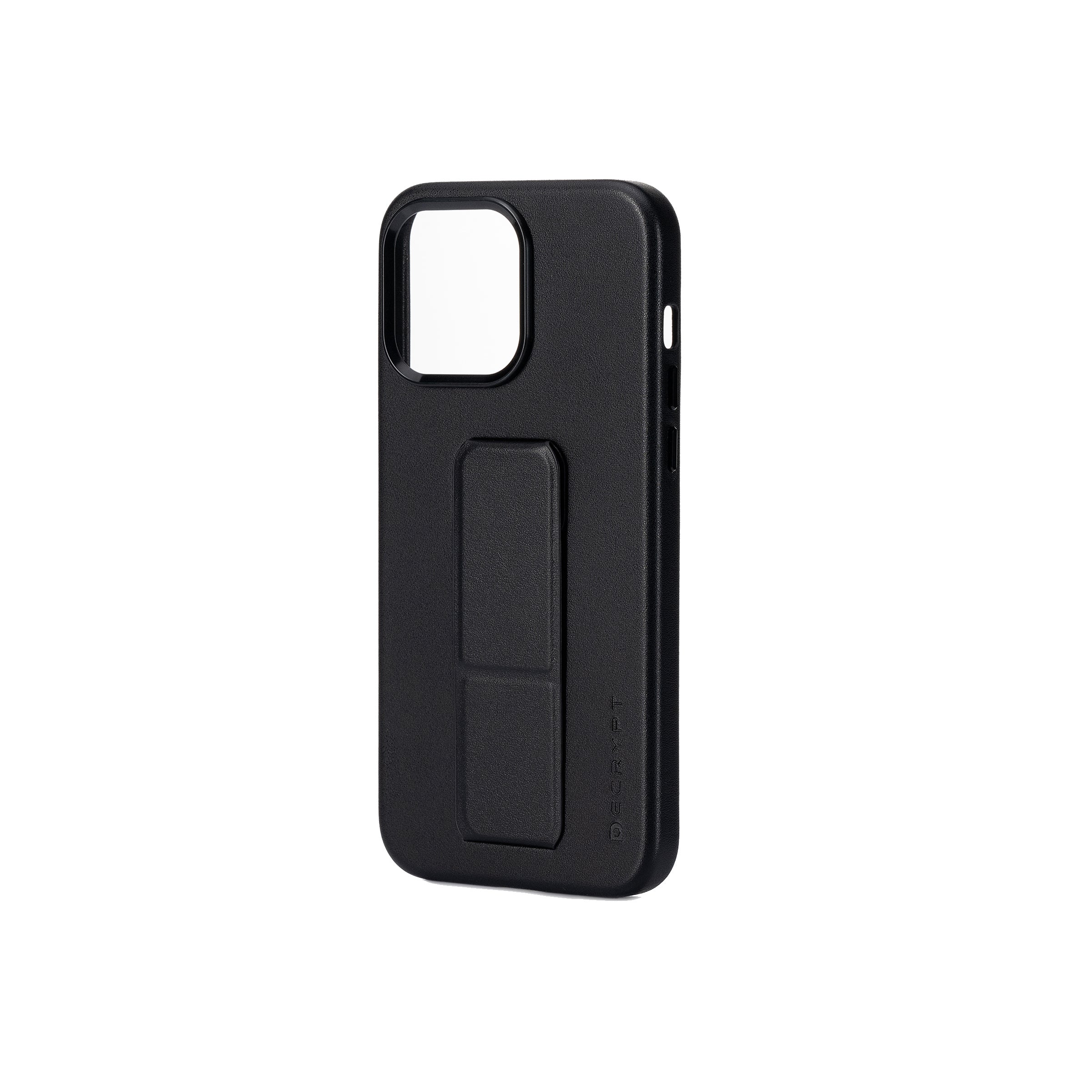 iPhone 15 Pro Max Magnetic Grip Leather Case